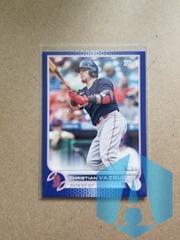 2022 Topps Series 1 Royal Blue Christian Vazquez #63 Boston Red Sox